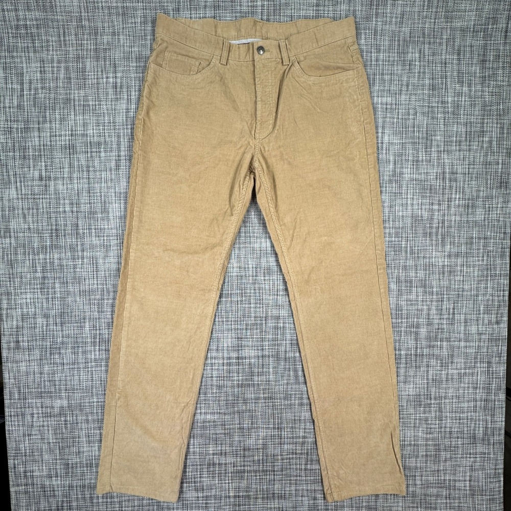 Brooks Brothers Mens 36x34 Tan Corduroy 5-Pocket Stretch Pants Cotton Spandex